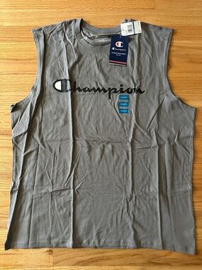 Champion Grey Crewneck Tee, Size XXL